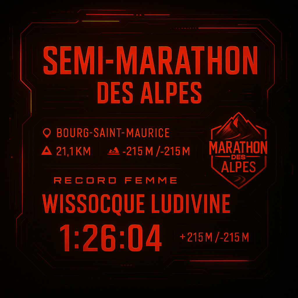 Record Femme Semi-Marathon des Alpes
